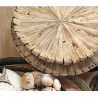 Prato de Madeira Natural  sem pé